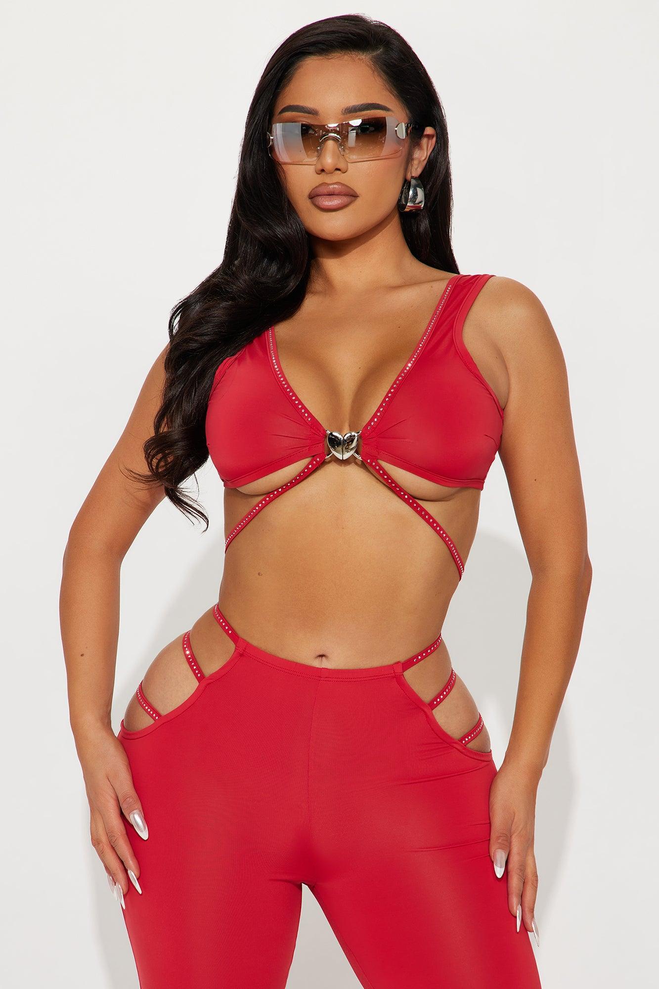 Diva Day Pant Set - Red Product Image