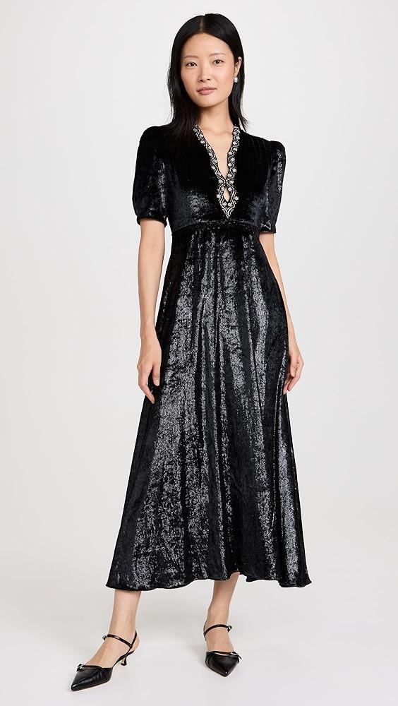 SALONI Tabitha Velvet Dress | Shopbop Product Image