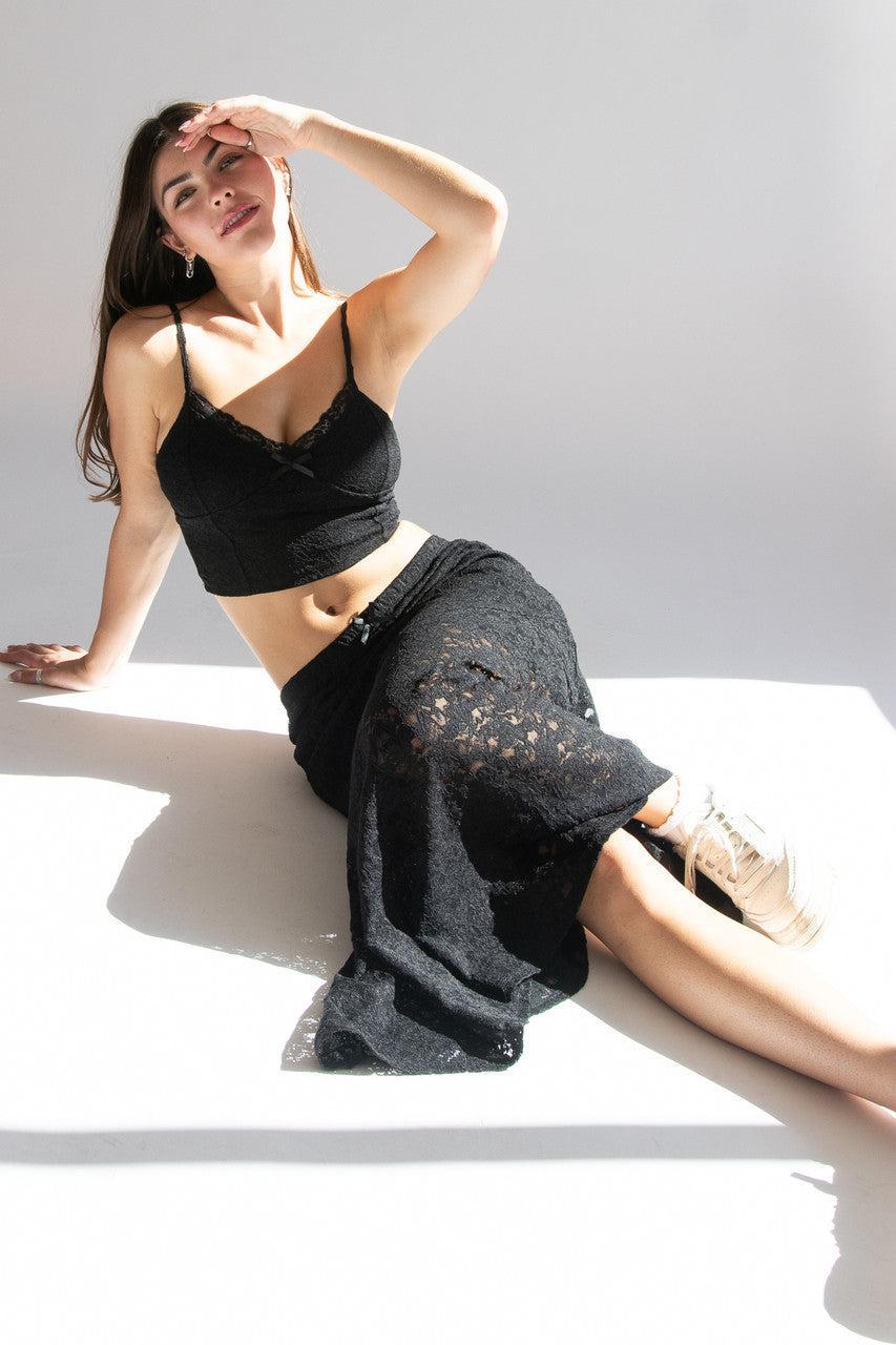 Lace Maxi Skirt Product Image