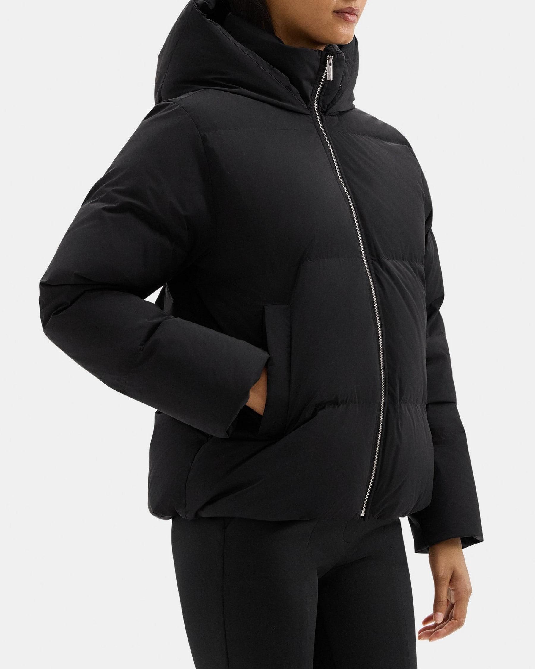 Hooded Puffer Jacket in City Poly Product Image