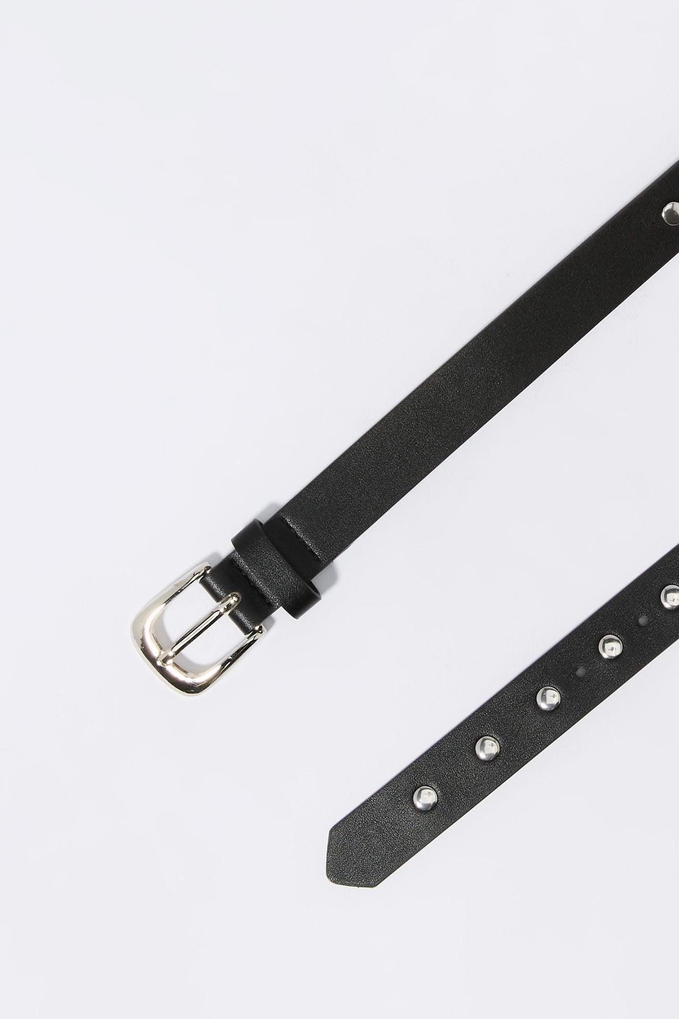 Studded Faux Leather Belt Female Product Image