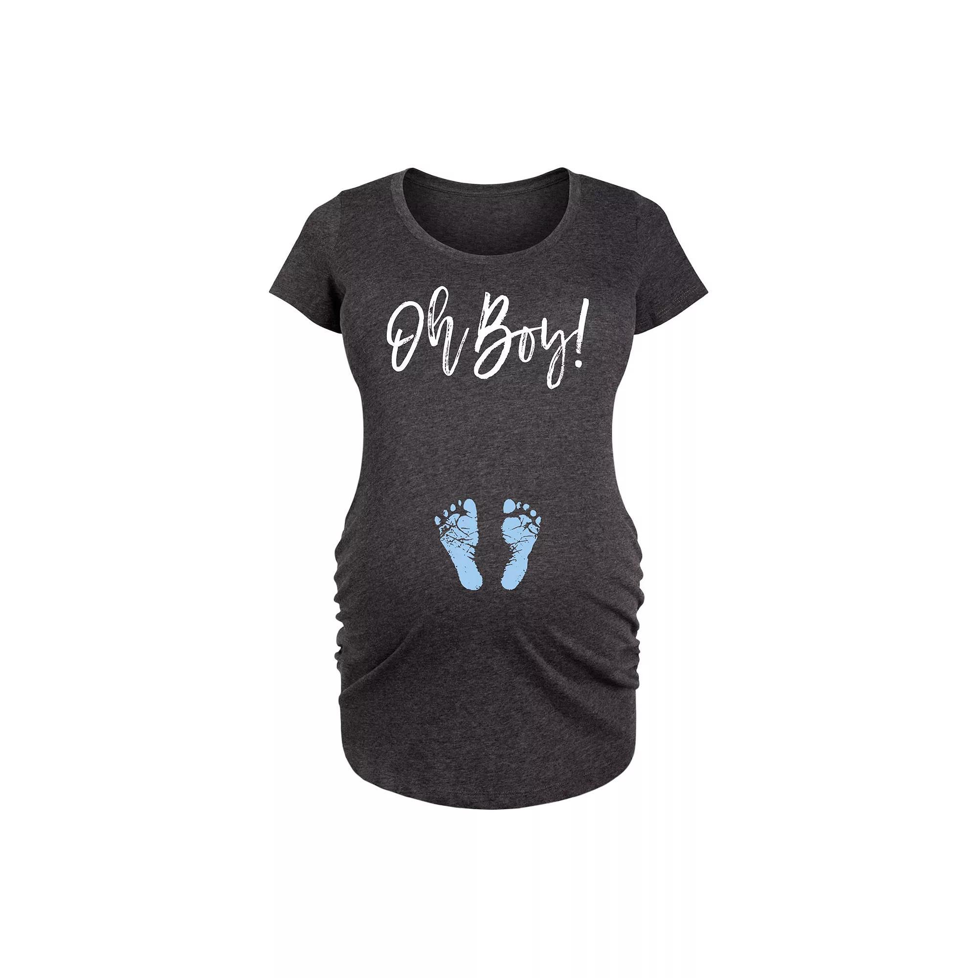 Maternity Oh Boy Graphic Tee, Women's,  Product Image