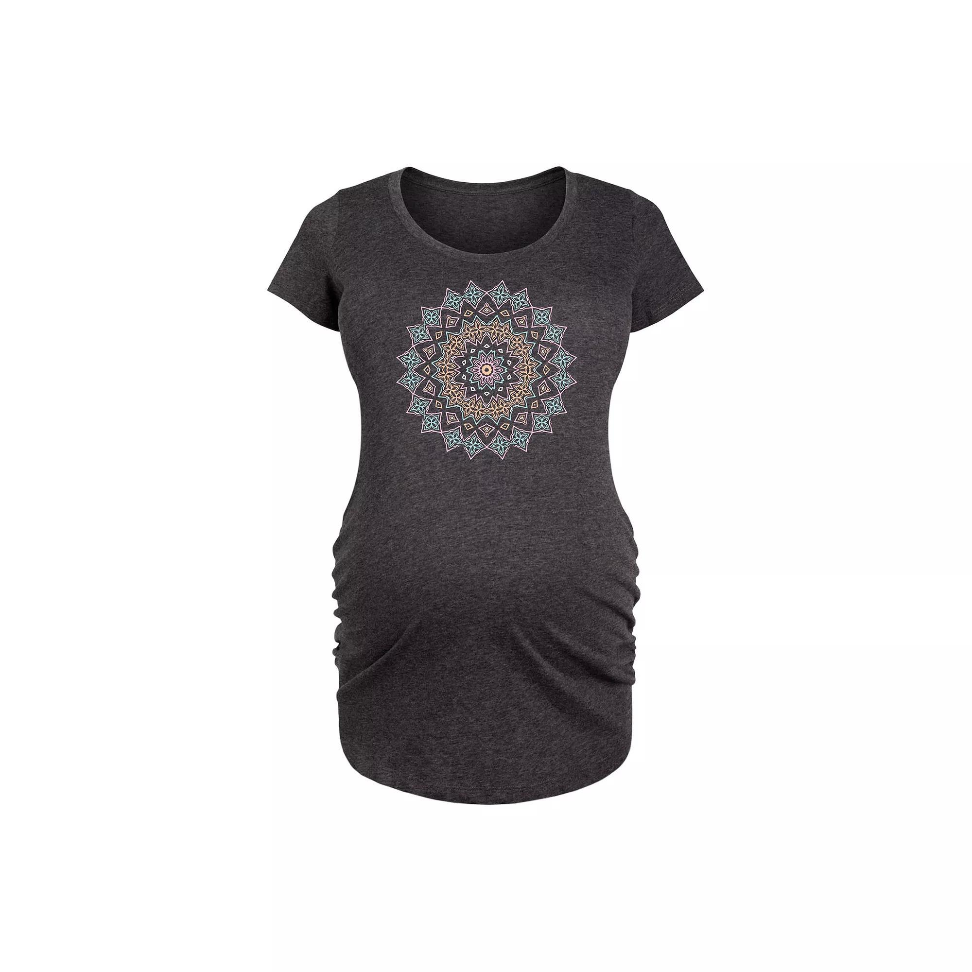 Maternity Pastel Mandala Graphic Tee, Women's,  Product Image