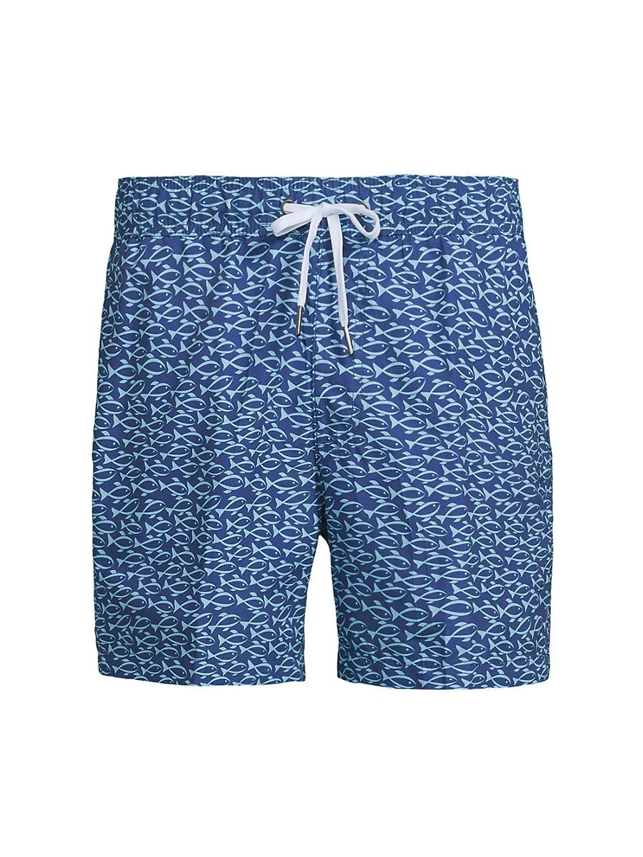 Mens COLLECTION Fish Swim Trunks Product Image