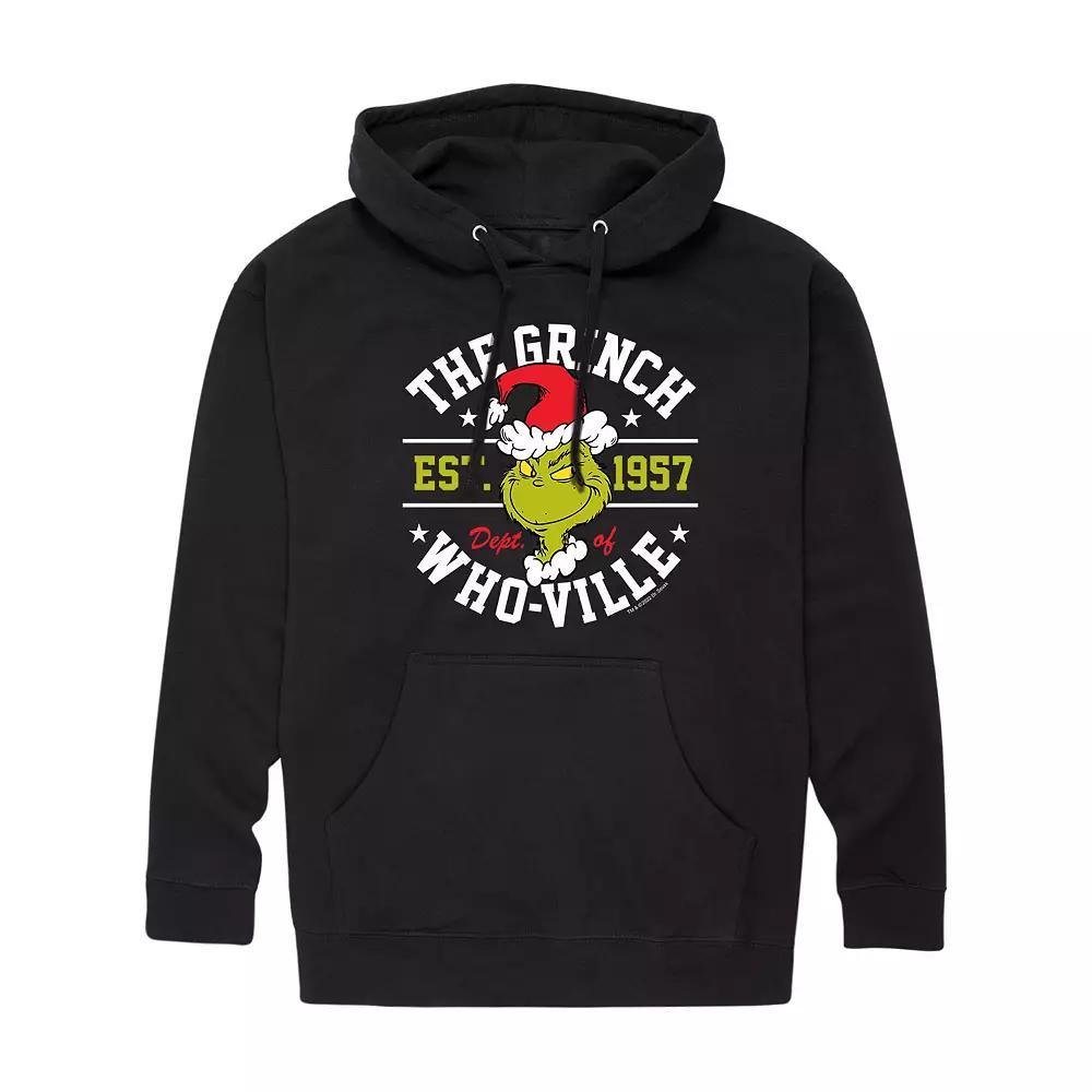Men's Dr. Seuss Grinch Dept Of Who-ville Hoodie,  Product Image