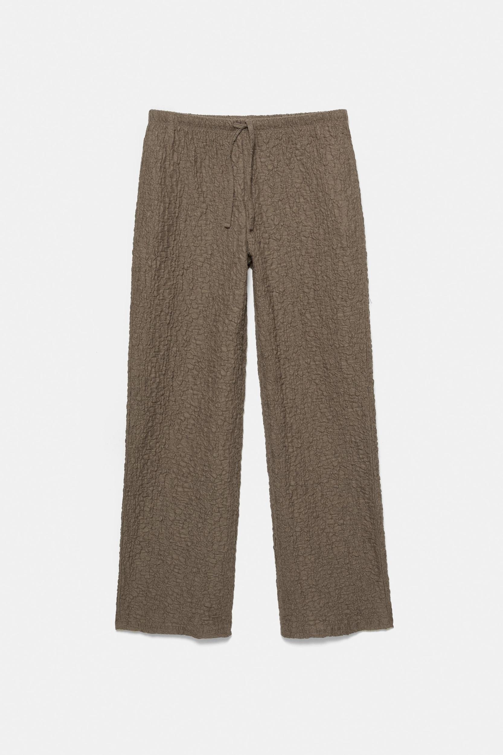 Creased-effect Bardot top Product Image