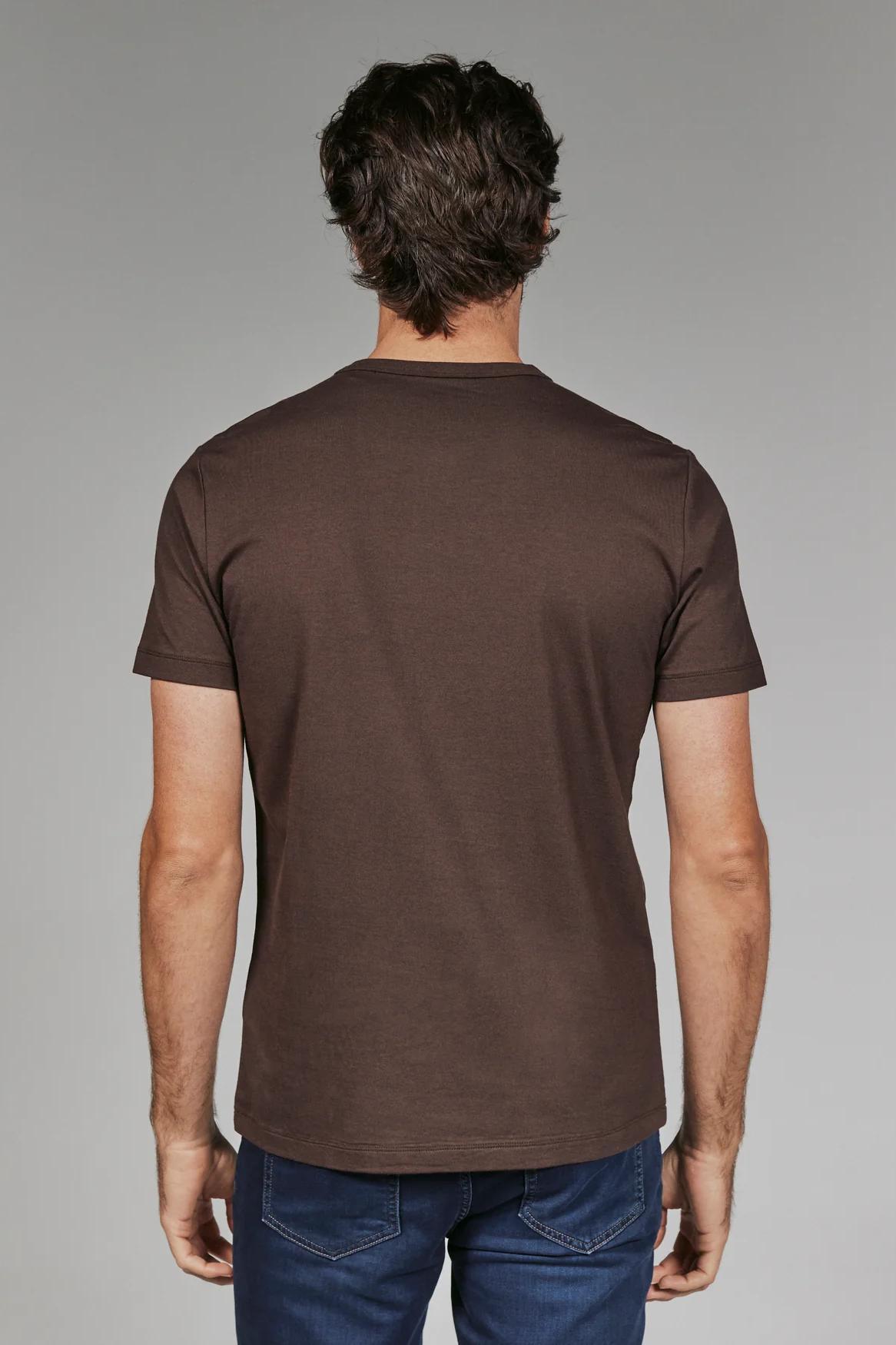 Modal Crew Neck Tee - Coffe Product Image