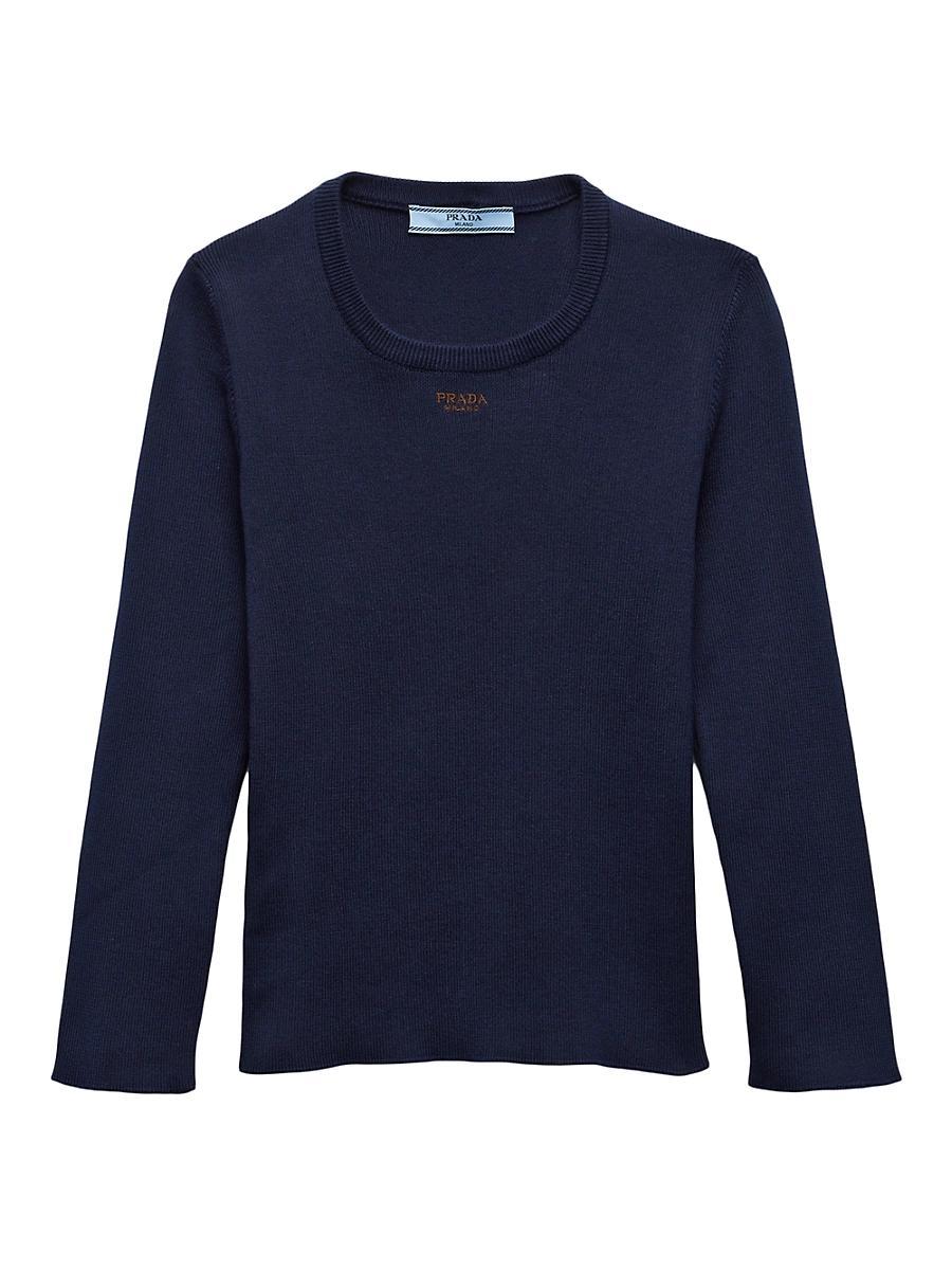 Womens Cotton Crew-Neck Sweater Product Image