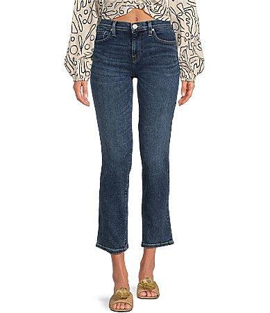 Womens Nico Mid-Rise Straight-Leg Jeans Product Image