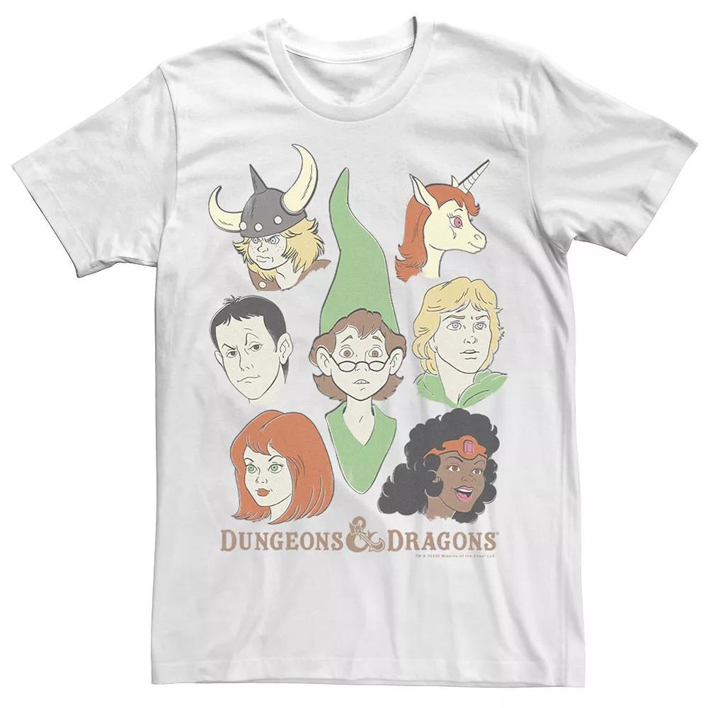 Big & Tall Dungeons And Dragons Cartoon Group Shot Tee, Men's,  Product Image