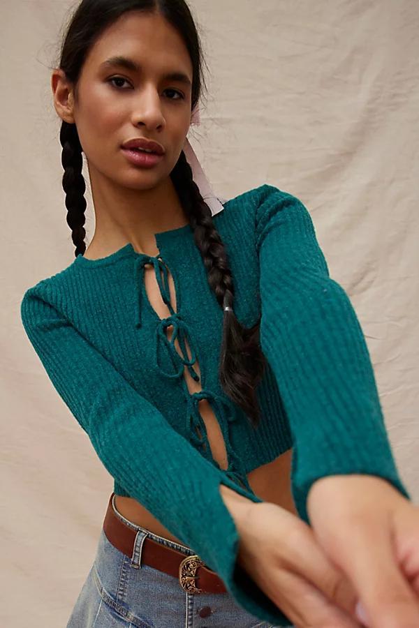 Kimchi Blue Jane Bow Tie-Front Cardigan Womens at Urban Outfitters Product Image