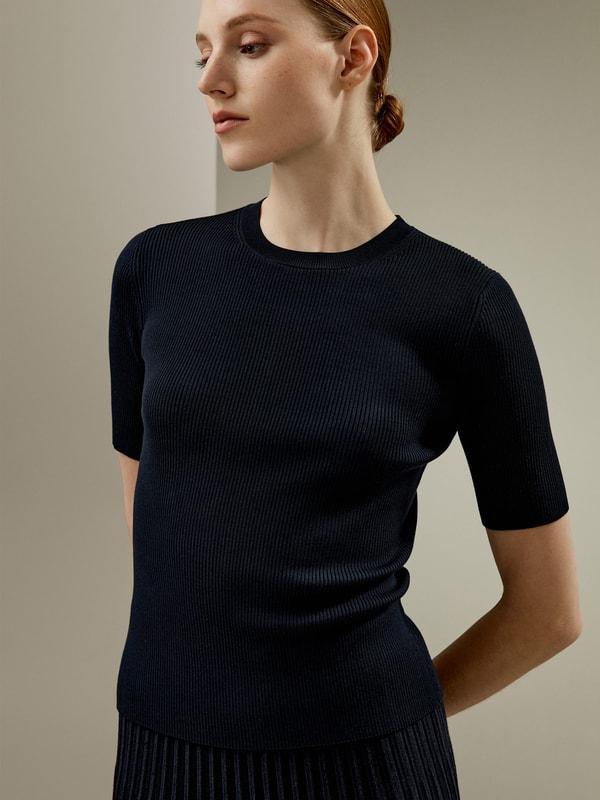 Essential Silk Knit Top Product Image