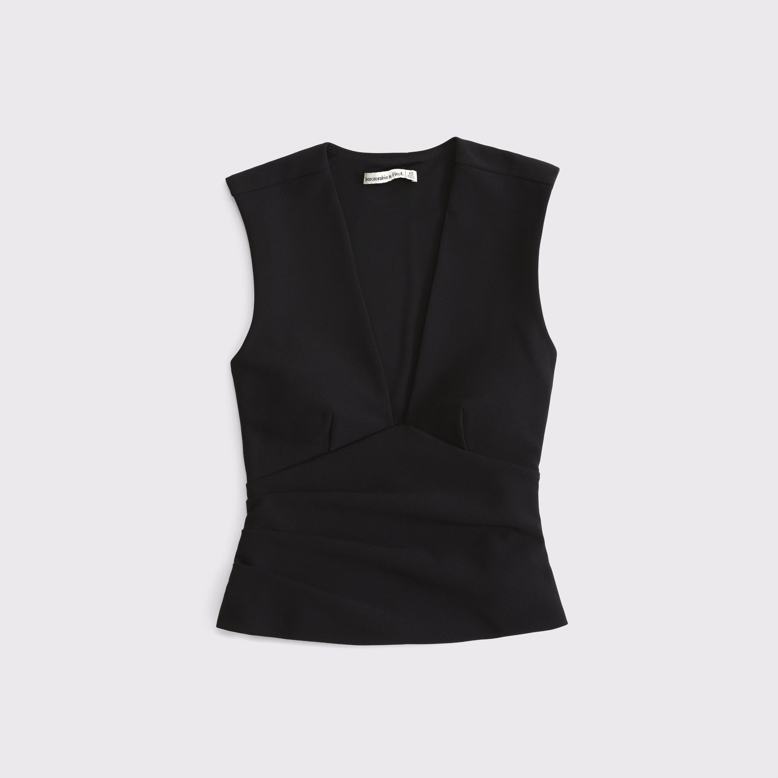 Bra-Free Plunge Ruched Top Product Image