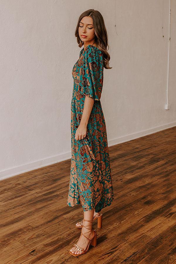 Every Enchantment Velvet Burnout Midi Product Image