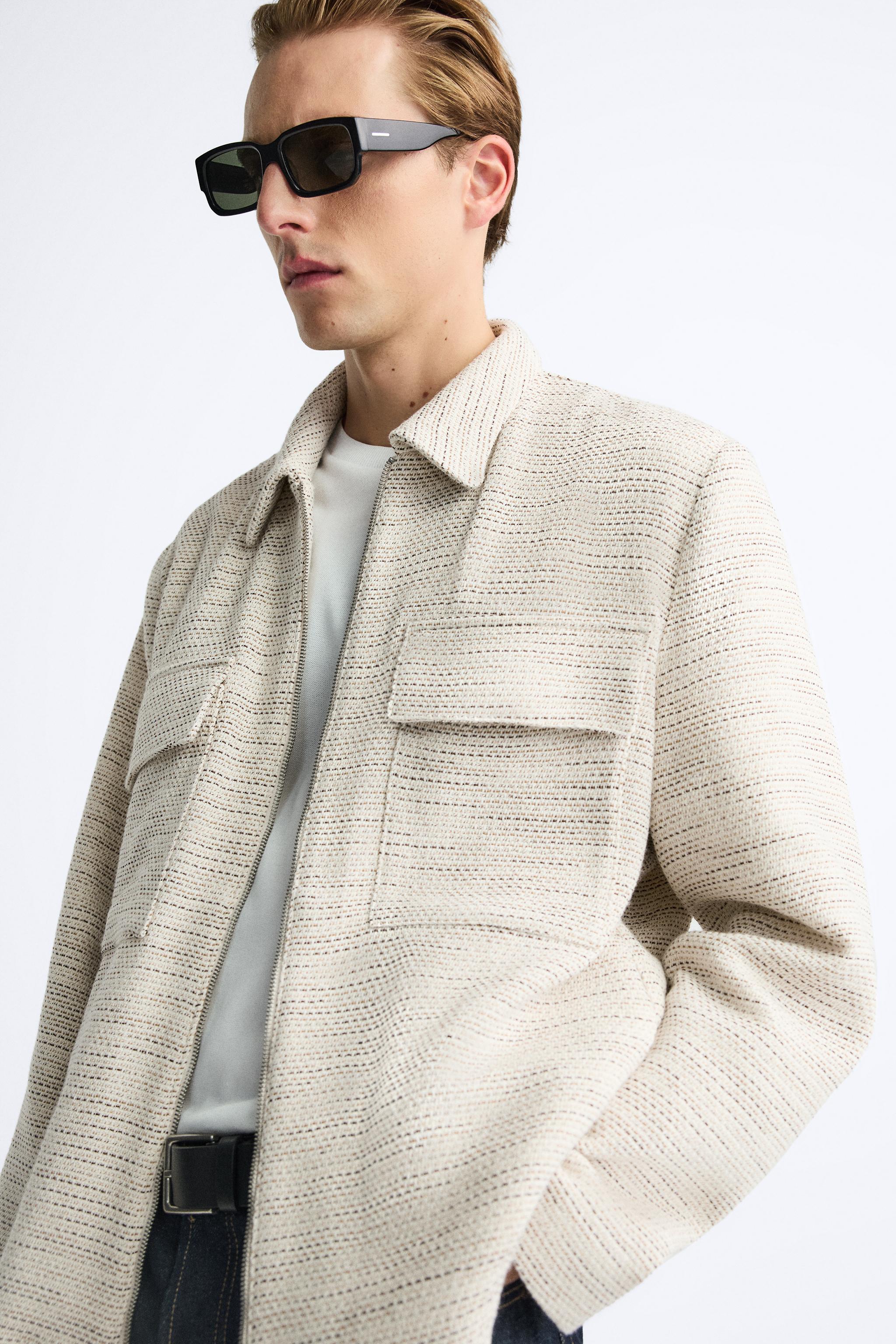 TEXTURED POCKET OVERSHIRT Product Image