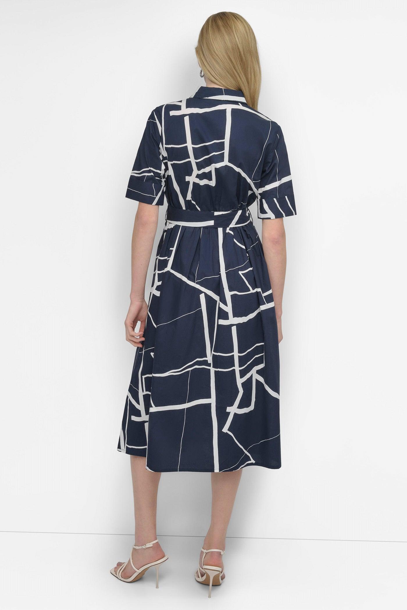 COLLARED BUTTON DRESS Product Image