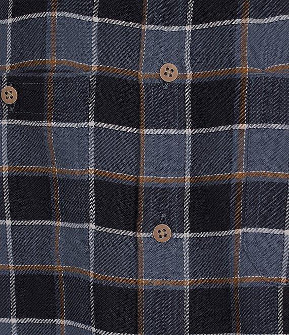 Rowm Long Sleeve Buffalo Plaid Slub Button Front Woven Shirt Product Image