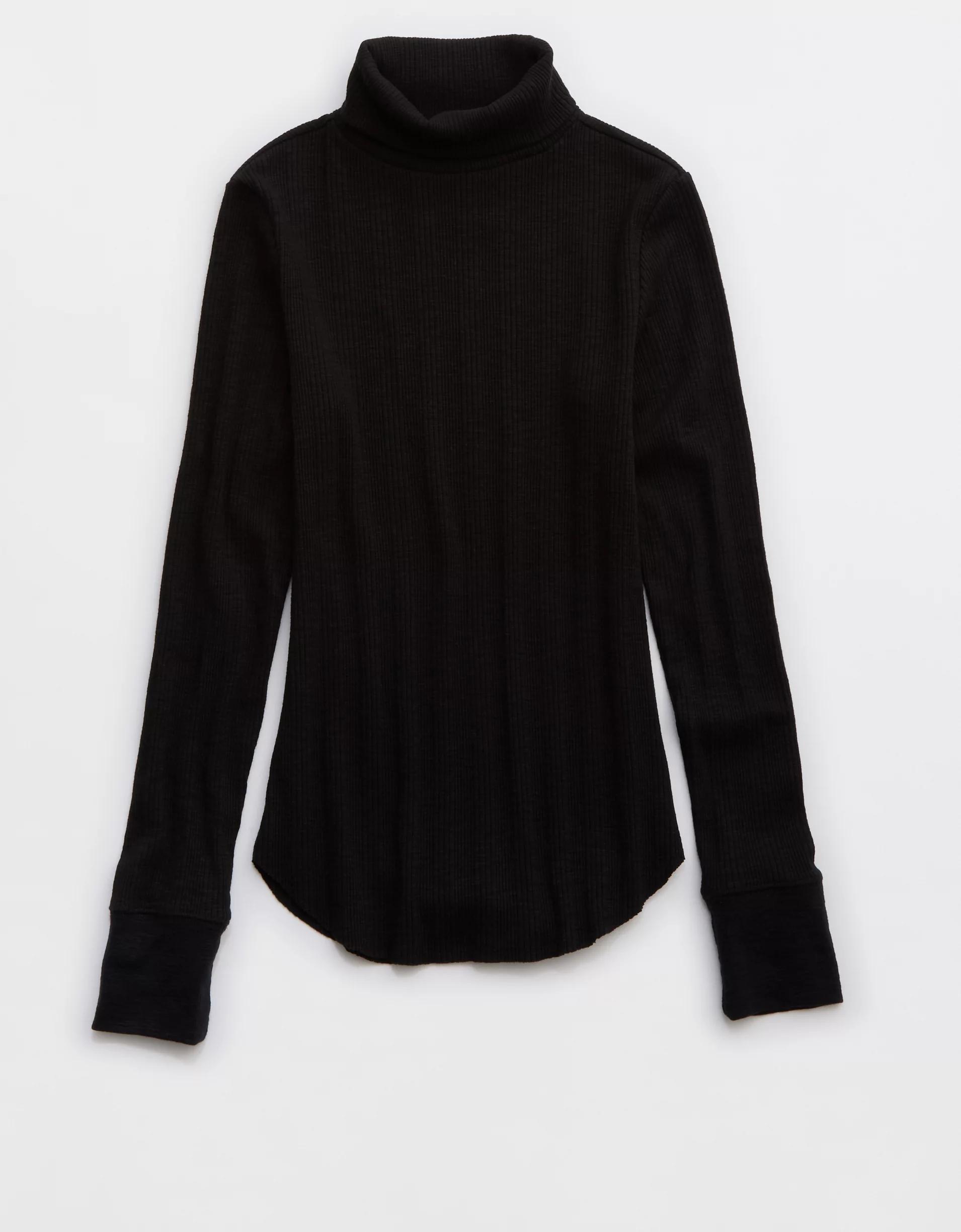 Aerie Essential Turtleneck Layering T-Shirt Product Image