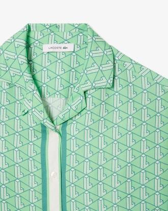 Oversized Monogram Print Shirt Product Image