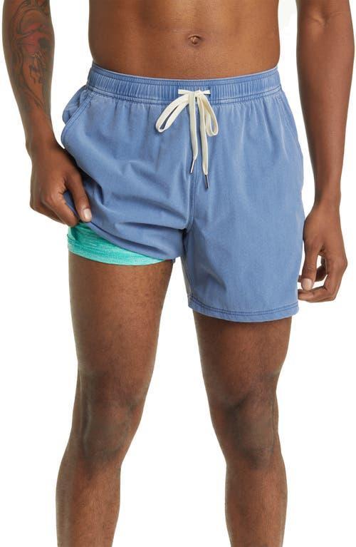 Fair Harbor The Bungalow Swim Shorts 5 Navy M Product Image