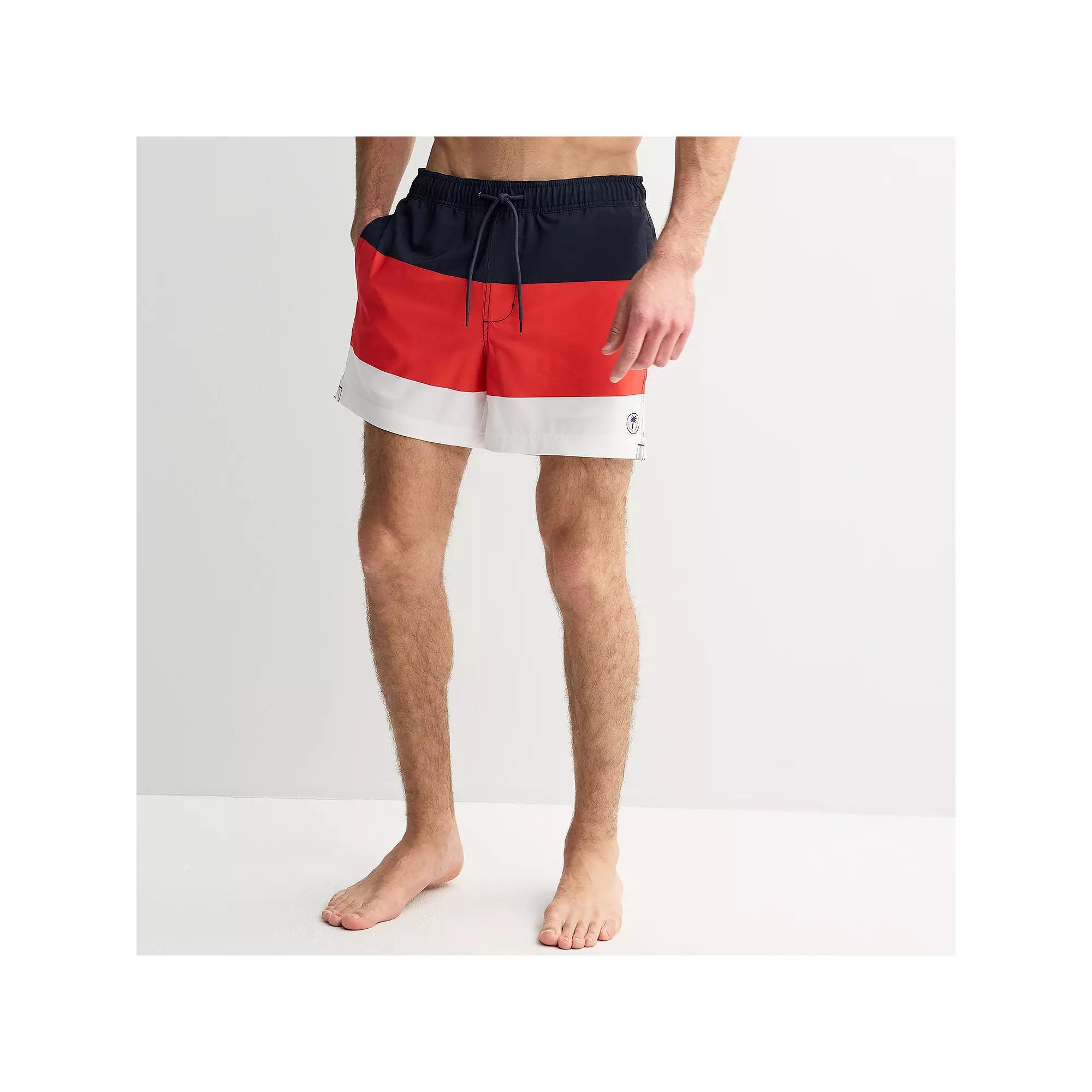Men's Trinity Coast 5" Colorblock Swim Trunks,  Product Image