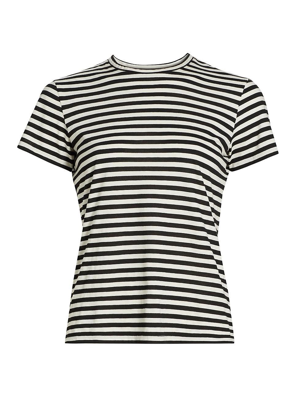 Womens Mariela Striped Cotton T-Shirt Product Image