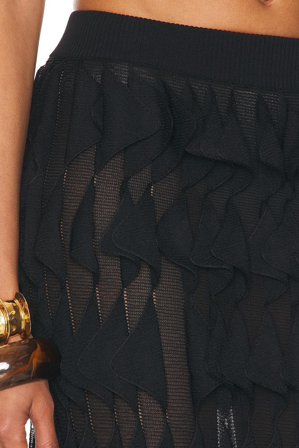 Sheer Ruffle Skirt Product Image
