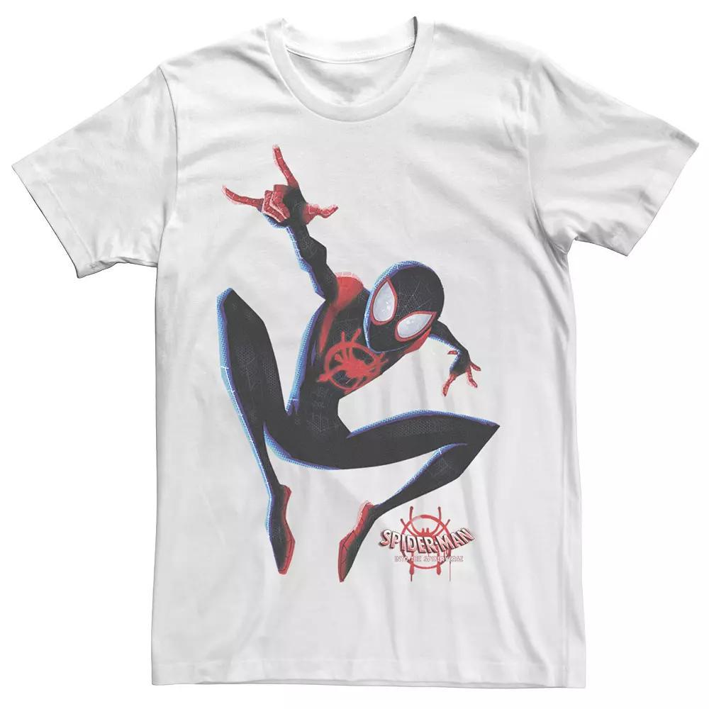 Men's Marvel Spider-Man Spiderverse Miles Morales Graphic Tee, Size: Medium, White Product Image