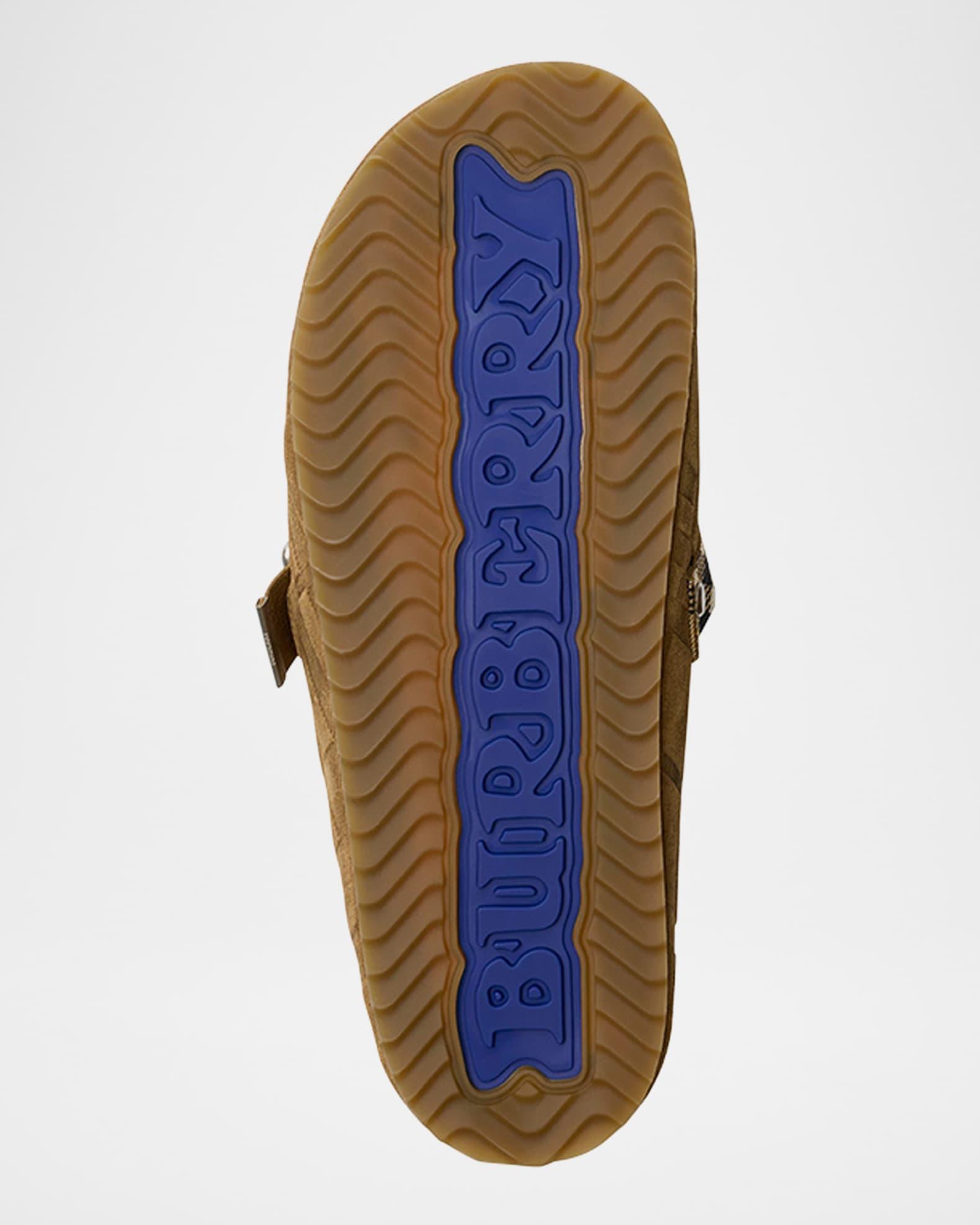 Men's Urchin Suede Check-Embossed Clogs Product Image