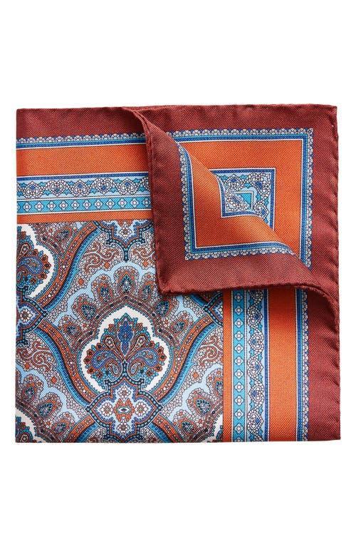 Eton Paisley Silk Pocket Square Product Image