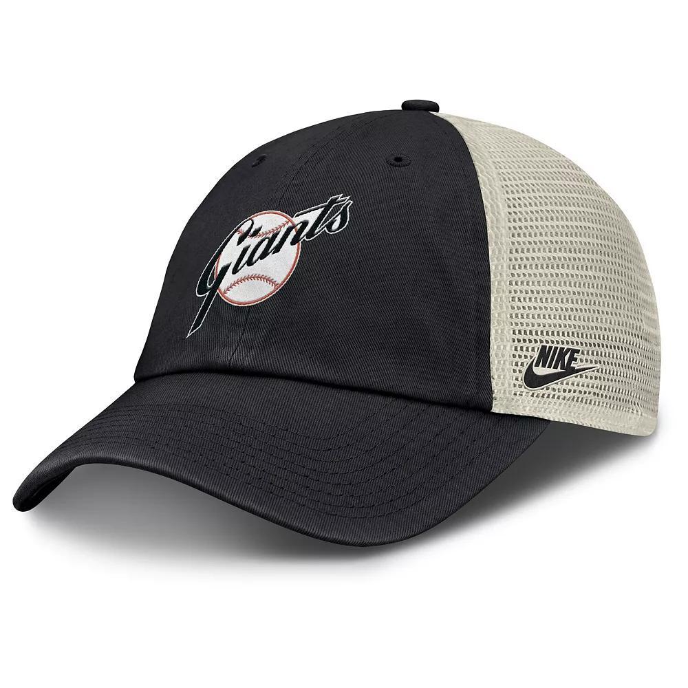 Mens Nike /Natural San Francisco Giants Cooperstown Collection Club Trucker Adjustable Hat Product Image