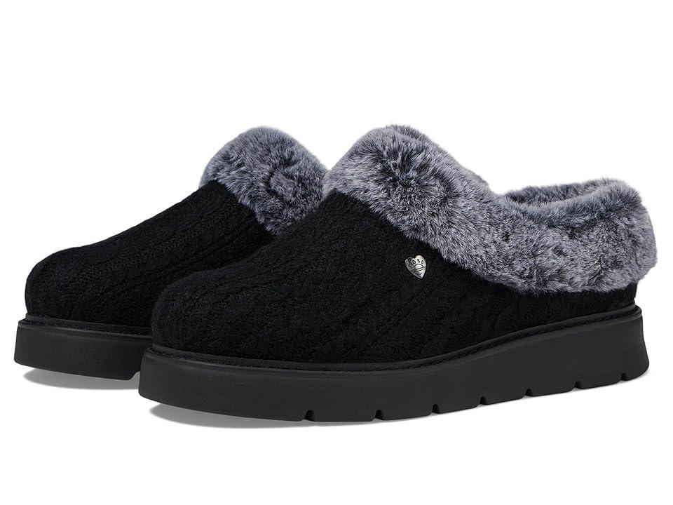 BOBS from SKECHERS Keepsakes Lite - Warm Greetings (Charcoal) Women's Slippers Product Image