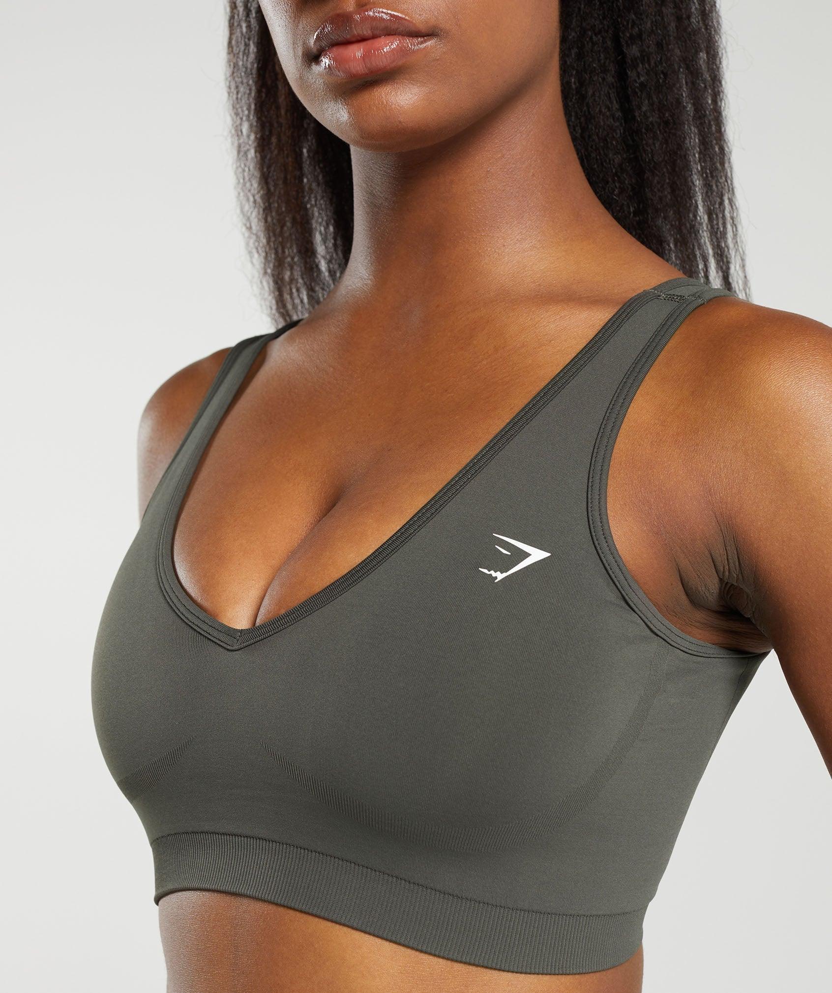 Gymshark Everyday Seamless Sports Bra - Strength Green Female Product Image