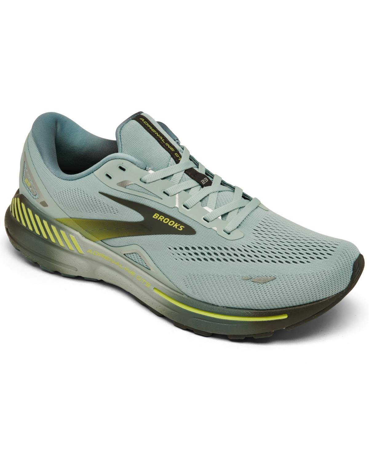 Brooks Men's Adrenaline GTS 23 (Cloud Blue/Goblin Blue/Lime) Men's Shoes Product Image