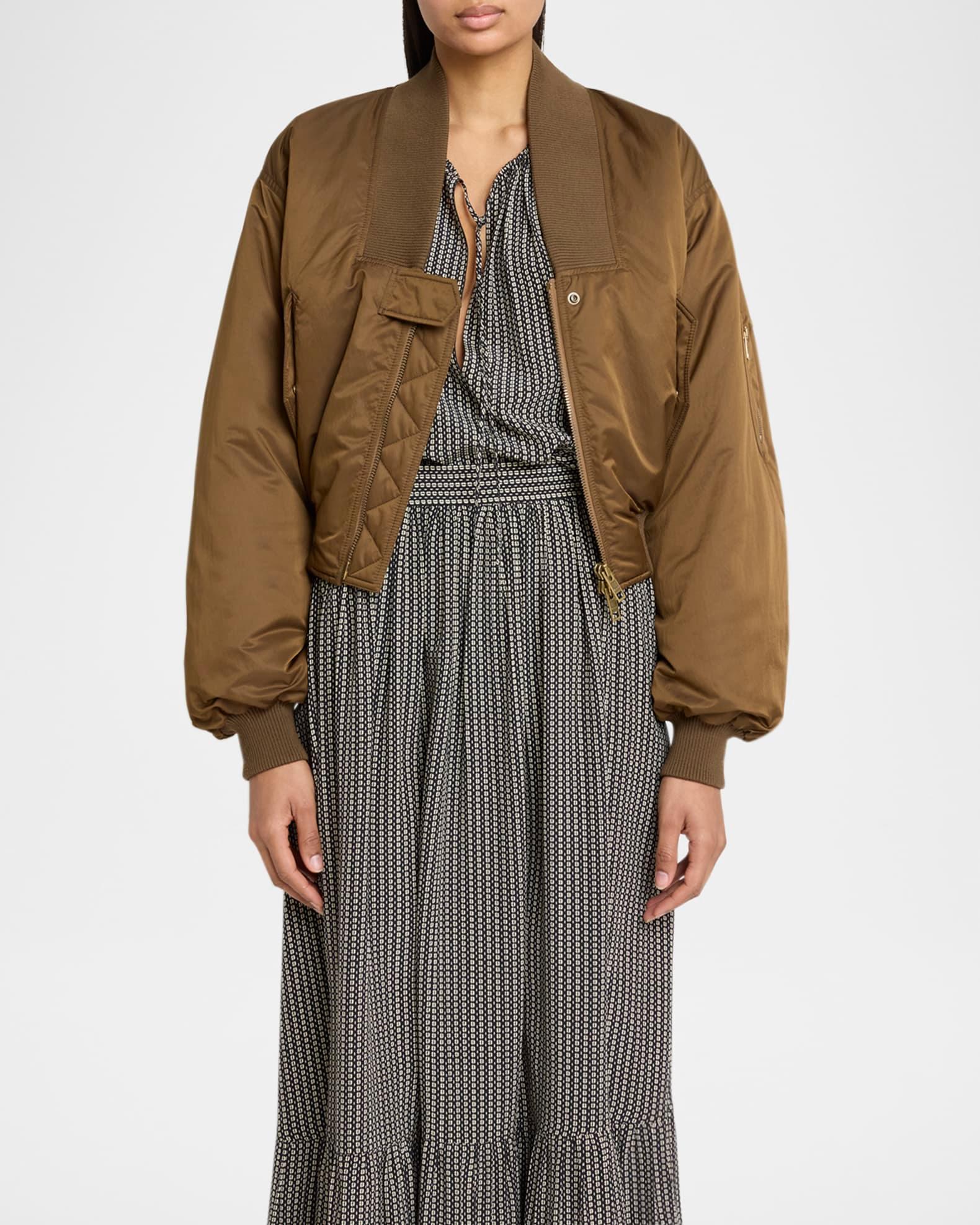 V-Neck Bomber Jacket Product Image