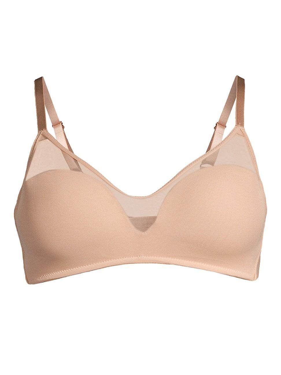 Womens Sheer Illusion Wireless Bra Product Image