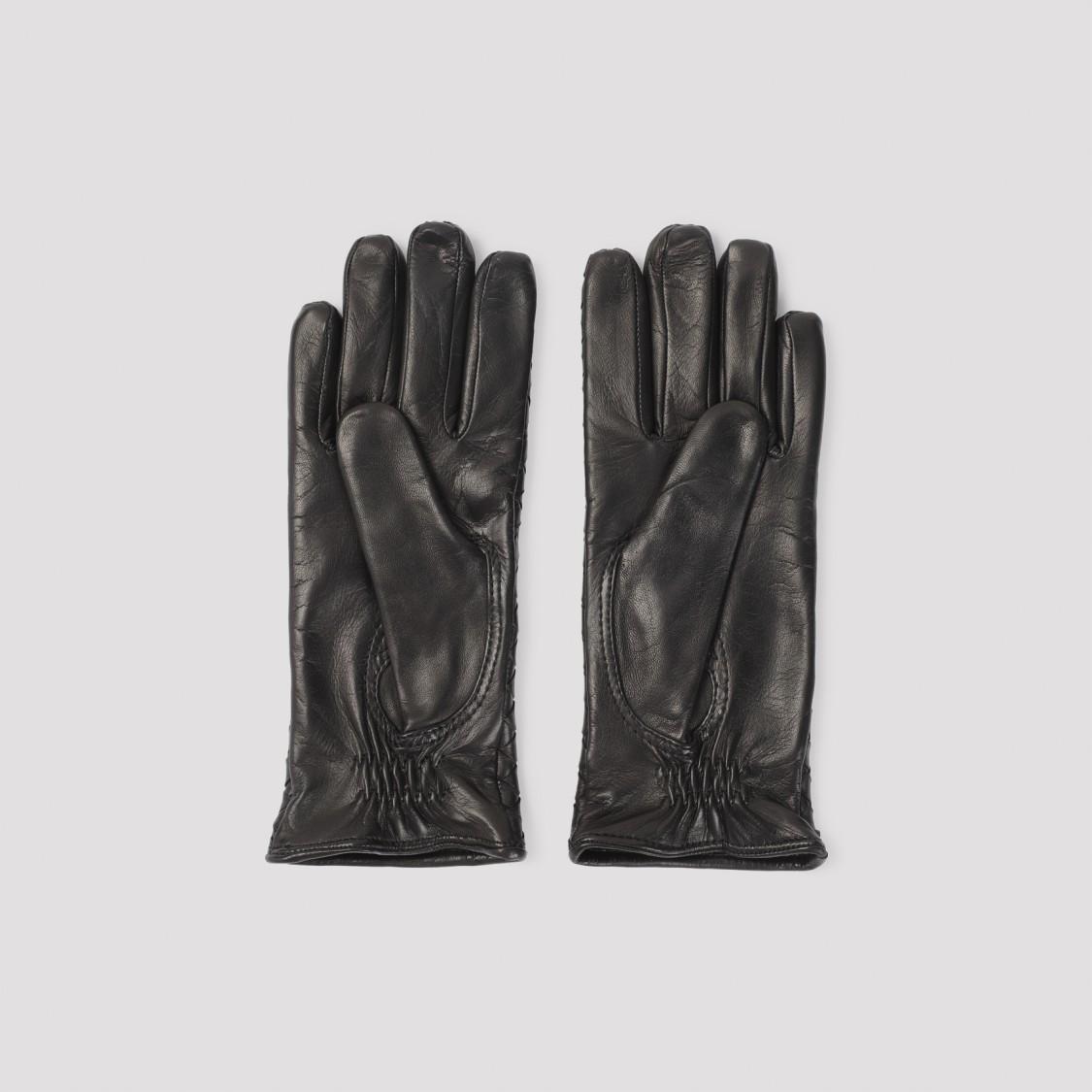 Intrecciato Gloves In Black Product Image