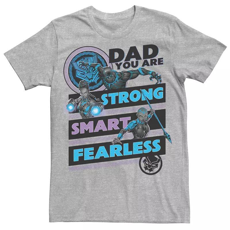 Men's Marvel Black Panther Dad Traits Tee, Size: XL, Athletic Grey Product Image