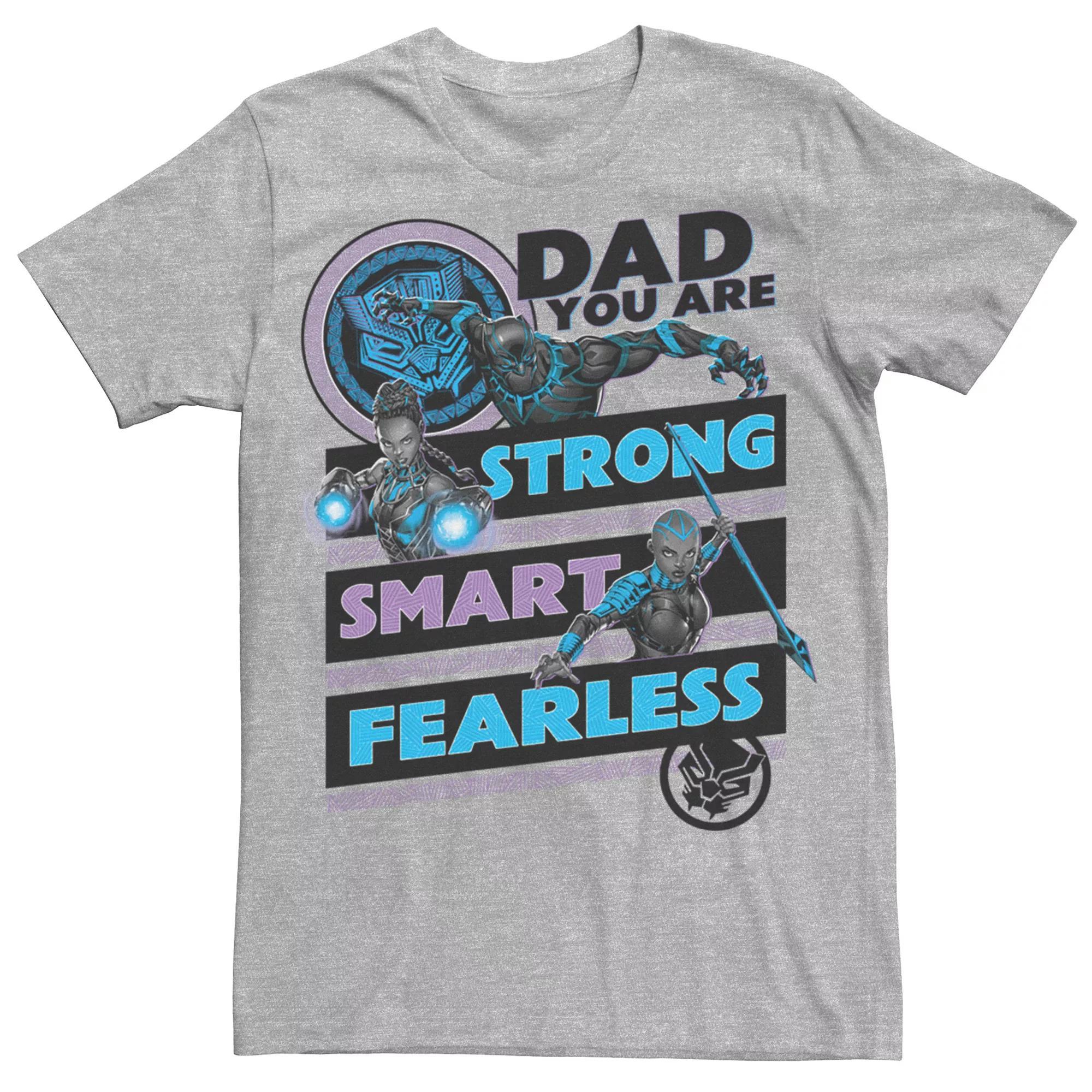 Men's Marvel Black Panther Dad Traits Tee, Size: XL, Athletic Grey Product Image