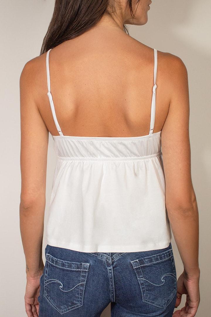 Top with embroidery and lace Product Image