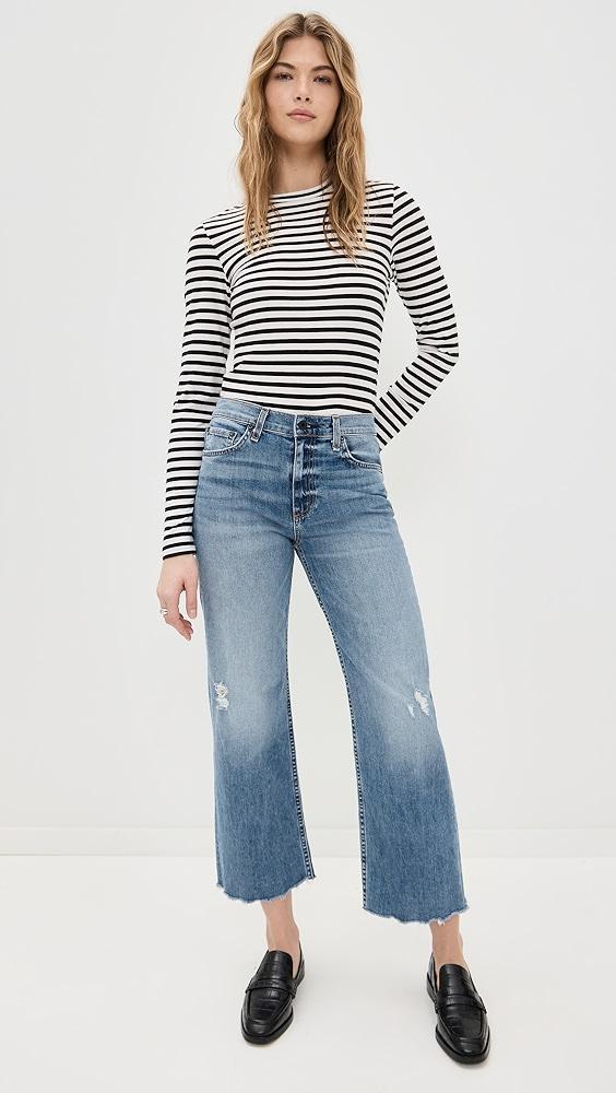 ASKK NY Crop Wide Leg Trestles Jeans | Shopbop Product Image