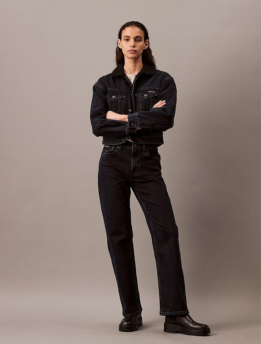 Sherpa Denim Trucker Jacket Product Image