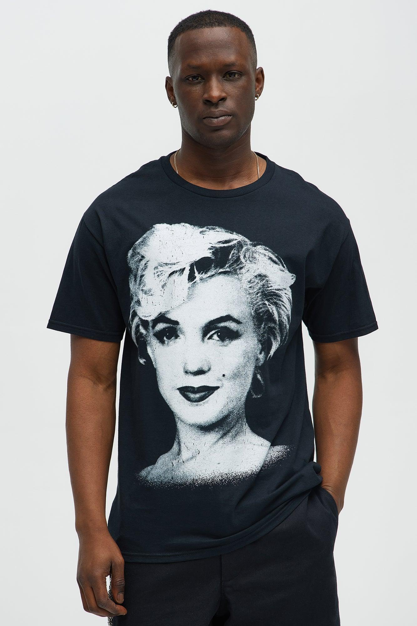 Marilyn Monroe Icon Short Sleeve Tee - Black Male Product Image