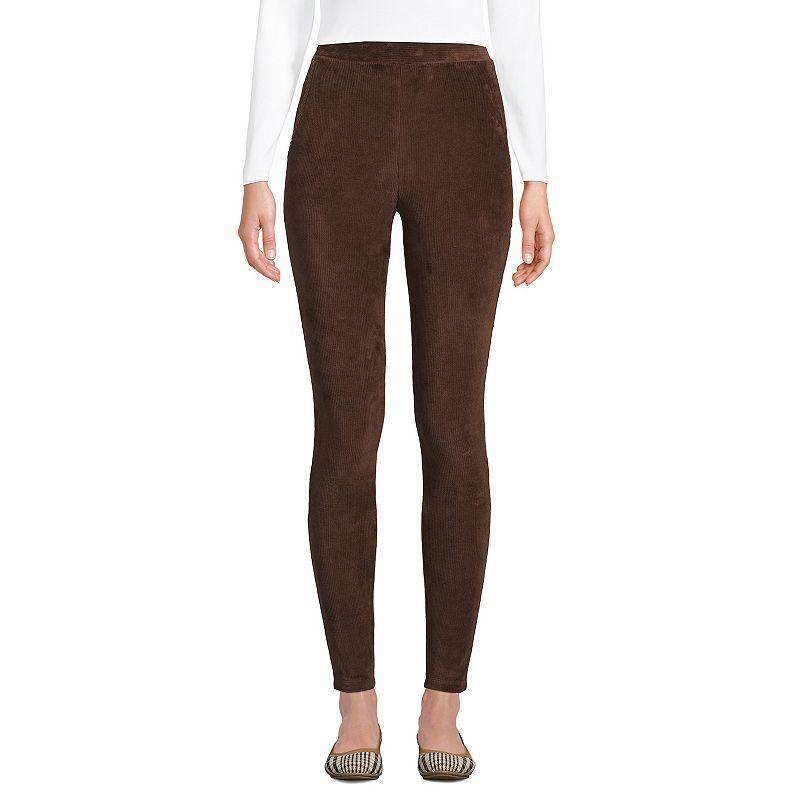 Petites' Lands' End Sport Knit High-Rise Corduroy Leggings, Women's,  Product Image