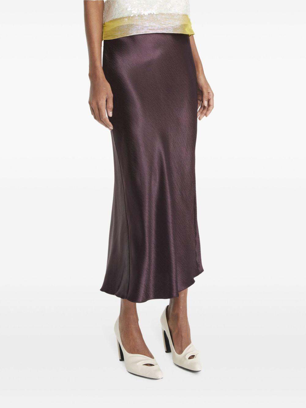 satin midi skirt Product Image