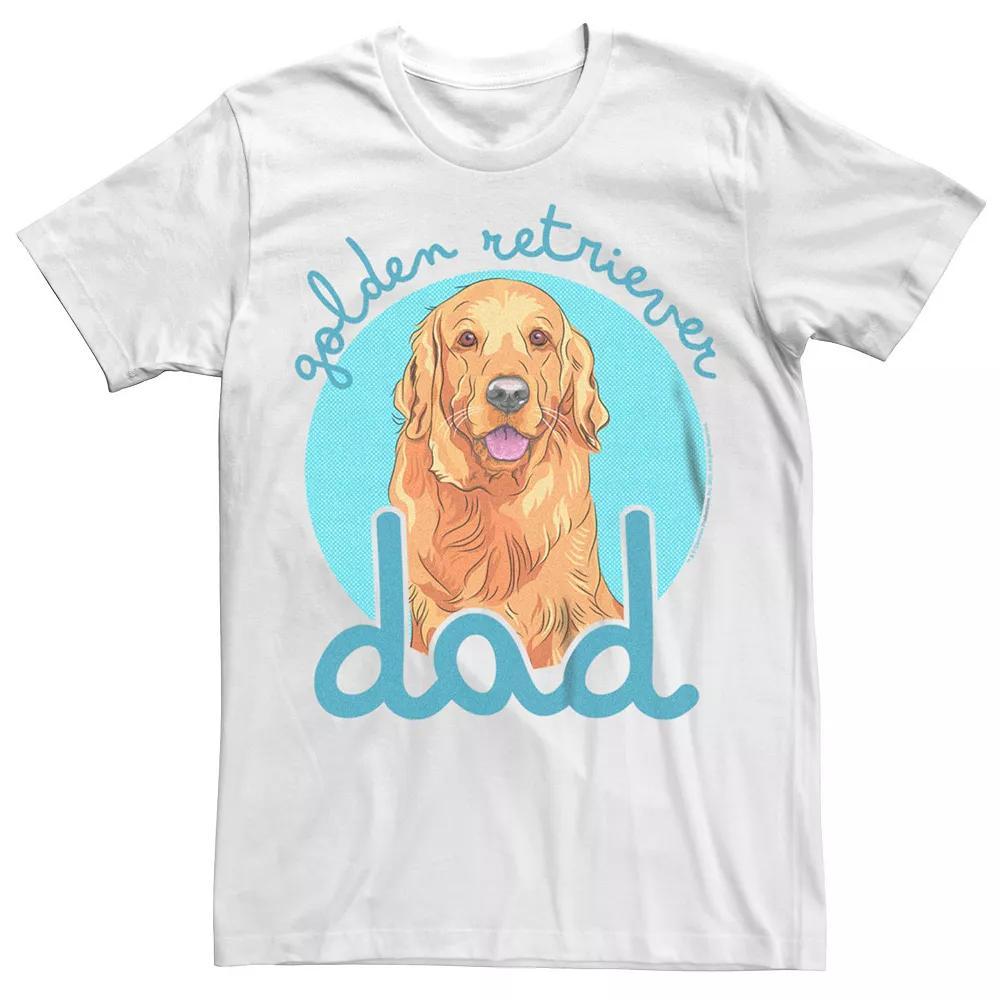 Big & Tall Golden Retriever Dog Dad Graphic Tee, Men's,  Product Image