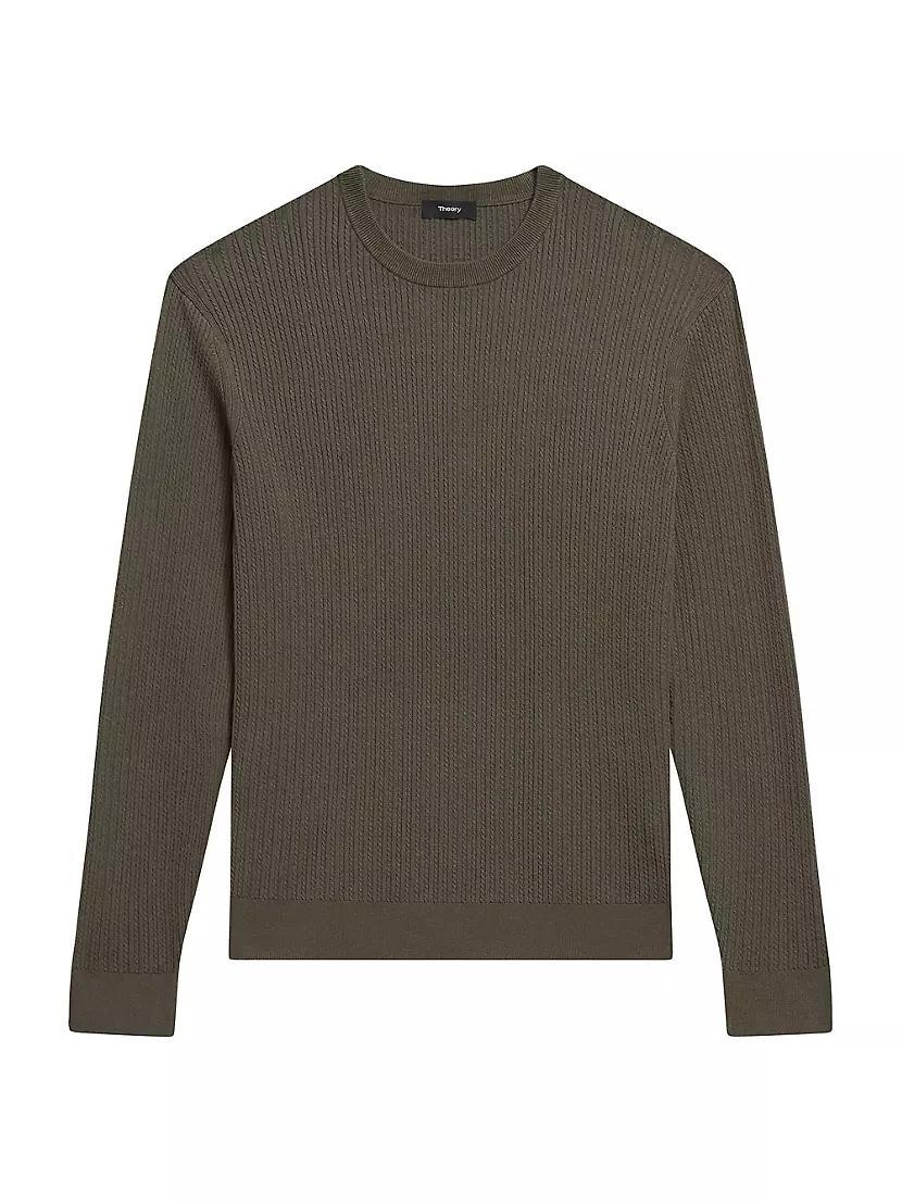 Riland Cable-Knit Crewneck Sweater Product Image