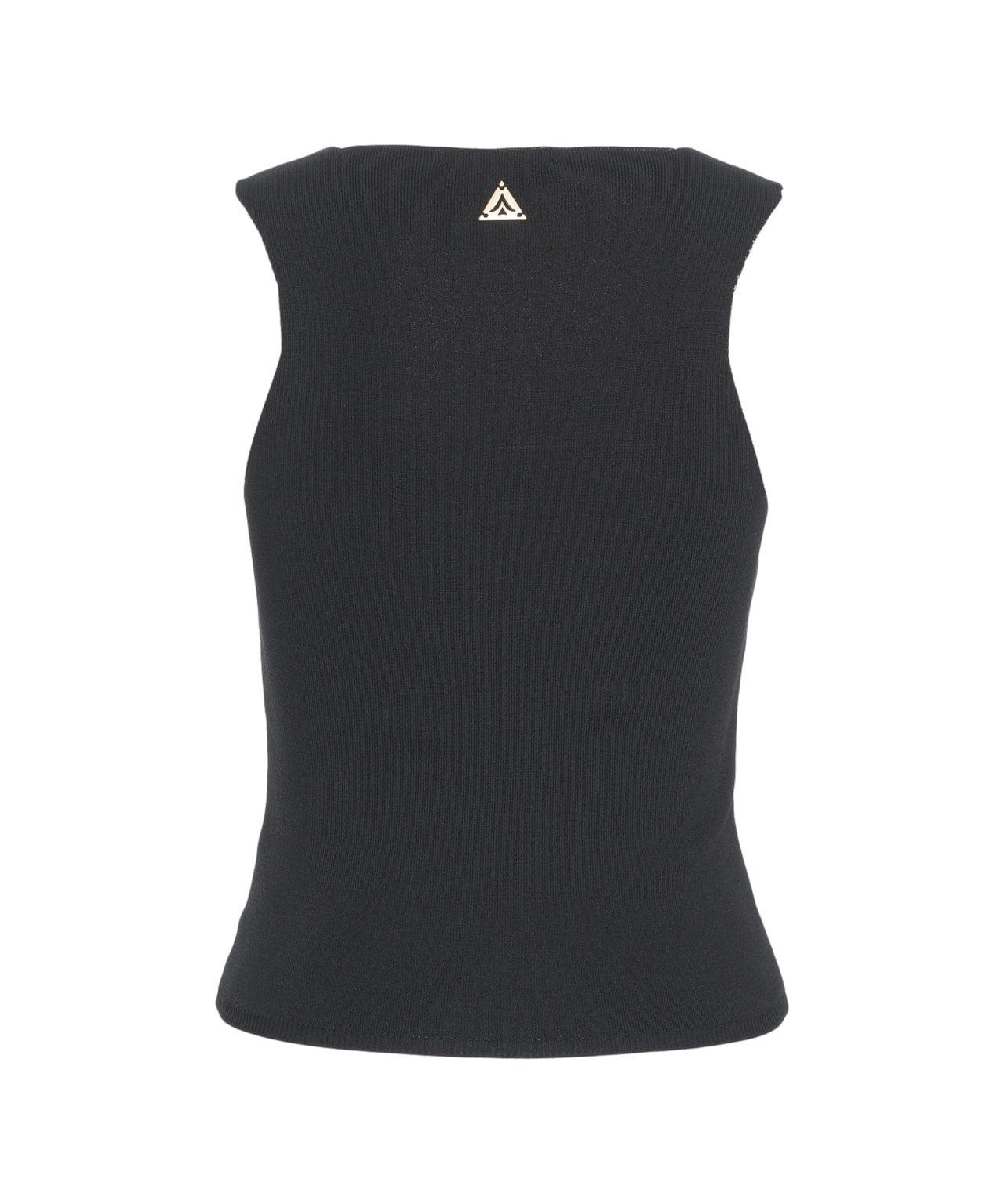 Knit top with square neckline Product Image