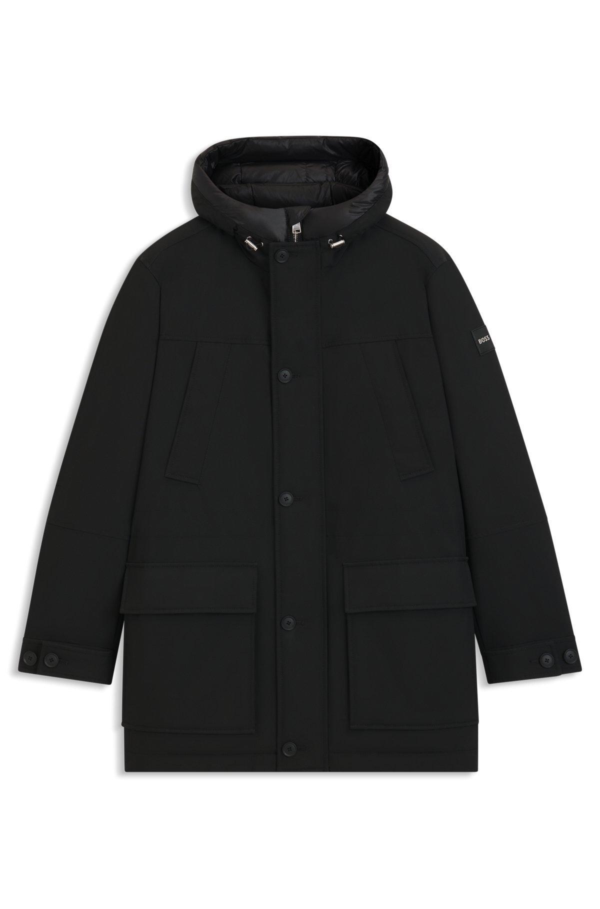 Cropped down jacket with water-repellent finish Product Image