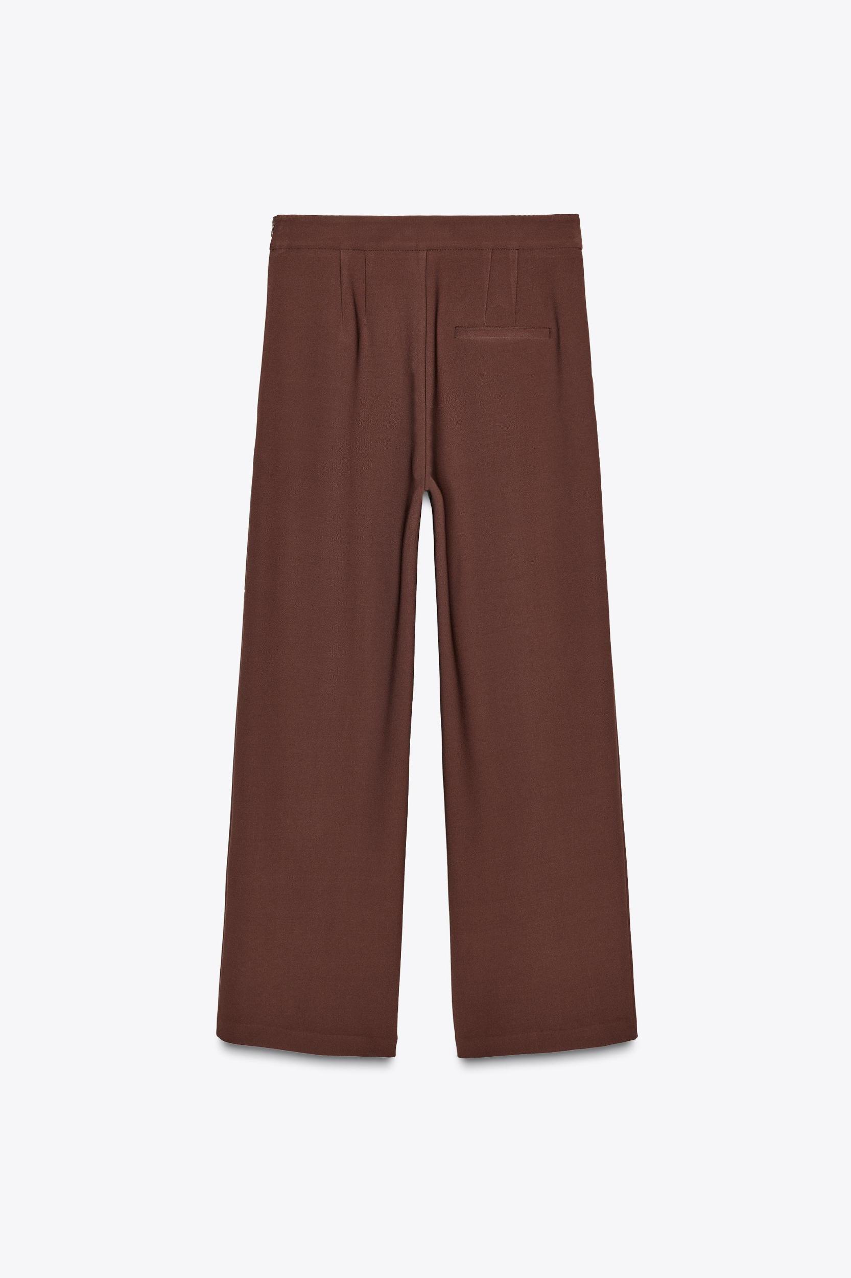 WIDE LEG CREPE PANTS Product Image